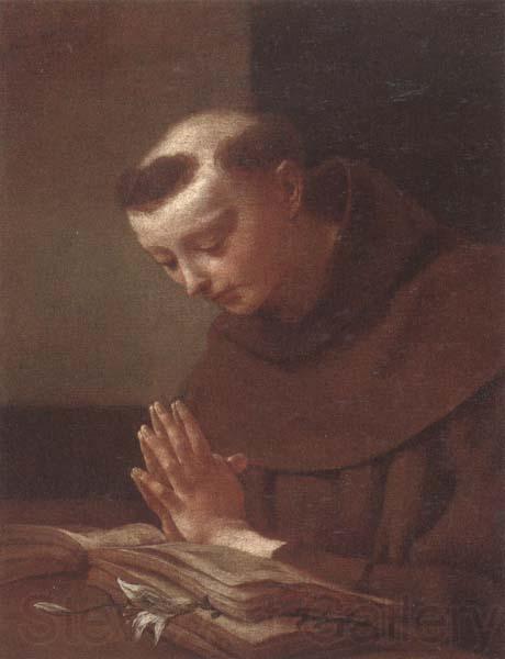 unknow artist Saint anthony of padua in prayer